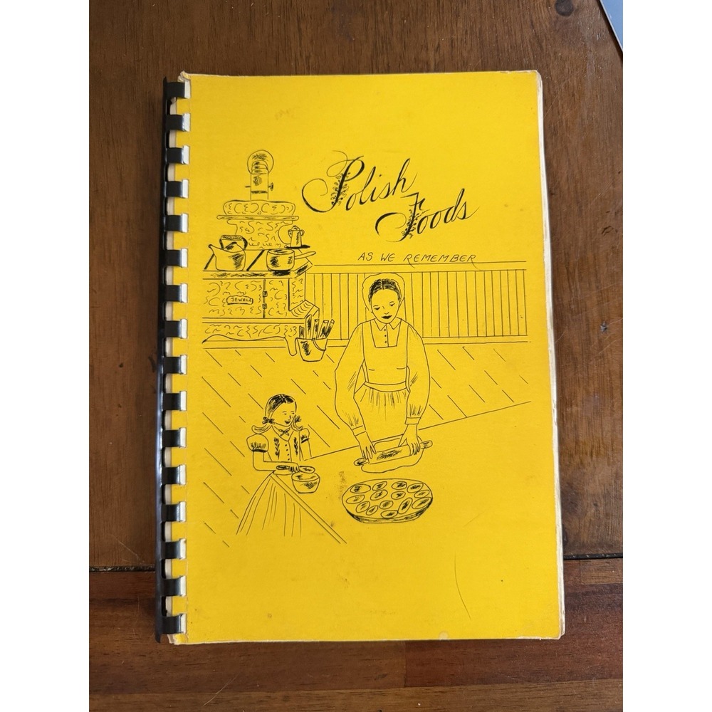 Vtg 1977 Polishβ Foods Recipes Cookbook - Assumption Church Oil City PA - Spiral